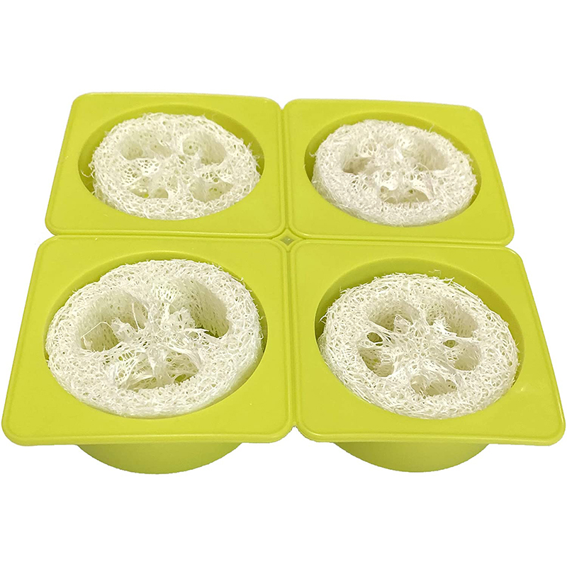 Soap Making Kit For Beginners - 4 캐비티 라운드 실리콘 비누 몰드,