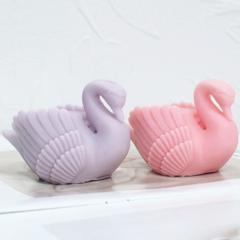 Soap Making Gifts - 화이트 스완 실리콘 양초 금형 Cygnus