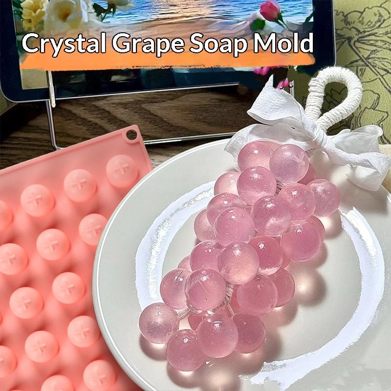 Soap Making Kit For Beginners - 실리콘 포도볼 몰드, 쉽게 분리되는 논스틱