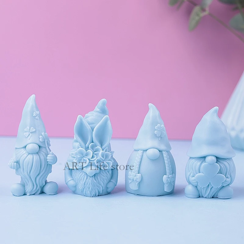크리스마스 난쟁이 실리콘 양초 금형 3d 산타 클로스  - Soap Making Gifts 리뷰 및 가격