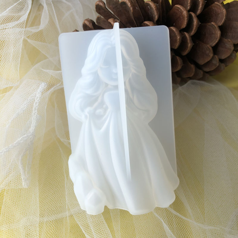 3D 귀여운 공주 실리콘 양초 금형 천사 소녀 비누 수 - Soap Making Ins 리뷰 및 가격
