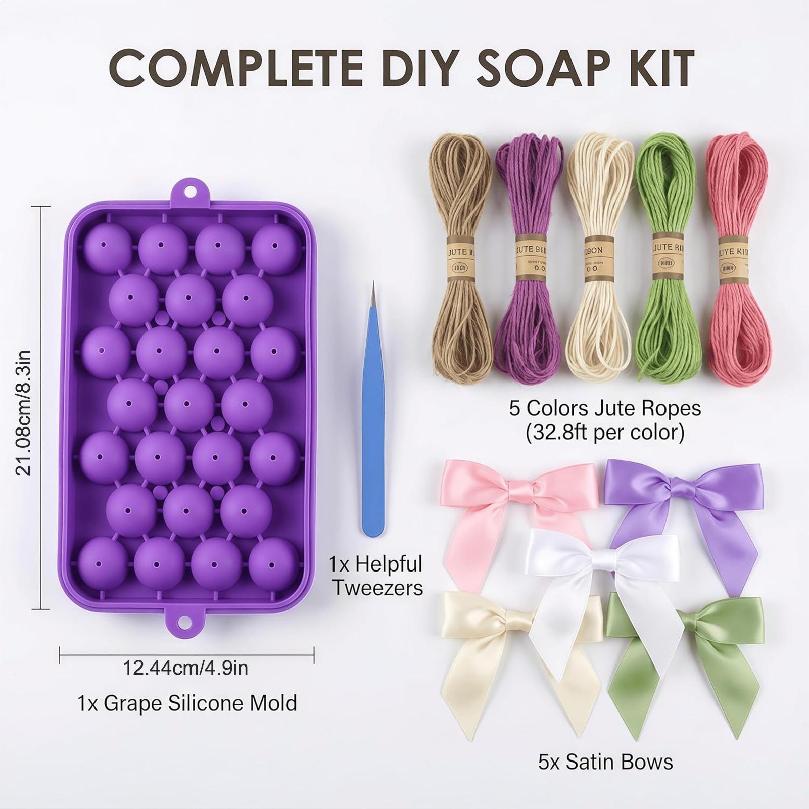 포도 비누 몰드 이지 릴리스 식품 등급 공예 몰드(황마 - Soap Making Kit For Beginners 리뷰 및 가격